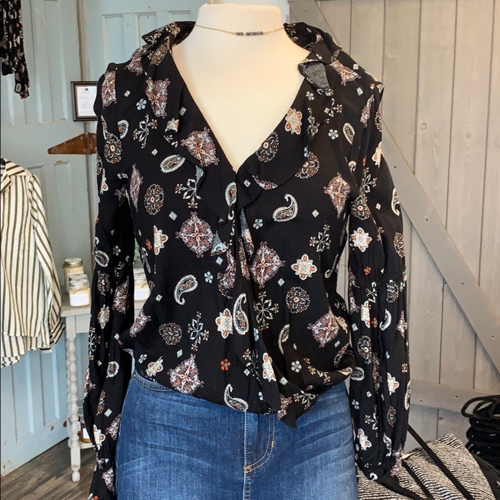 Paisley Boho Crop Top